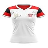 Camisa Feminina Flamengo Zico Retro Mundial 1981 Oficial Tamanho:gg;cor:branco