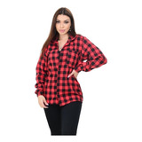 Camisa Feminina Flanelada Xadrez