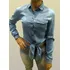 Camisa Feminina Manga Longa Jeans Amarração Dudalina Promo