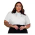 Camisa Feminina Plus Size Bordado Flor Manu Ellas