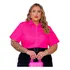 Camisa Feminina Plus Size Dk Outlet Com Strass Manga Curta