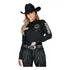 Camisa Feminina Radade Original New Western Bordada Marrom