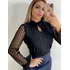 Camisa Feminina Social Manga Longa Tule
