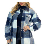 Camisa Feminina Xadrez Blusa