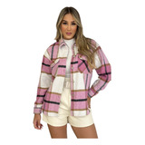 Camisa Feminina Xadrez Blusa