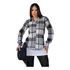 Camisa Feminina Xadrez Manga Longa Varias Cores Flanelada