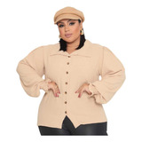 Camisa Feminina Xadrez Plus