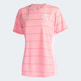 Camisa Flamengo adidas Feminina Outubro Rosa 2021 Ga0753