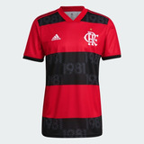 Camisa Flamengo adidas Jogo I Rubro-negra 2021 2022 Gg0997