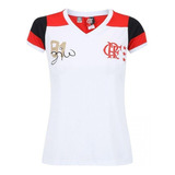 Camisa Flamengo Feminina Retro Baby Look Mundial/81 Zico #10