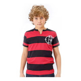 Camisa Flamengo Retrô Original Braziline Zico Infantil Kids