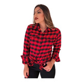 Camisa Flanelada Xadrez Feminina