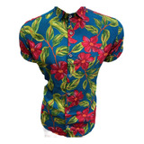 Camisa Floral Masculina Manga