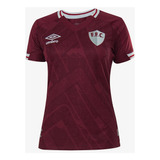 Camisa Fluminense Feminina Grená 2022/2023 Pronta Entrega