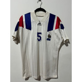 Camisa França Euro 1992 Away Blanc 5 Oficial