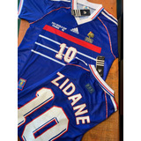 Camisa França Retro 1998 adidas Zidane 10 Pronta Entrega