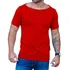 Camisa Gola Canoa Básica Slim Viscose Elastano Manga Curta