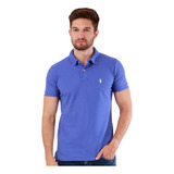 Camisa Gola Polo Masculina Azul Cobalto - Frete Grátis - Pro