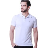 Camisa Gola Polo Premium Masculina Bordada Algodão Camiseta