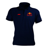 Camisa Gola Polo Red Bull F1 Malha Piquet Camiseta