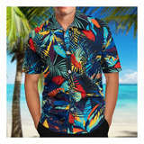 Camisa Havaiana Masculina Estampada