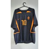 Camisa Holanda 2º Uniforme 2002 - Perfeito Estado, Bergkamp.
