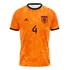 Camisa Holanda Van Dijk 4 Laranja