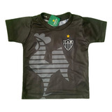Camisa Infantil Atlético Mineiro Galo Criança Casual Oficial
