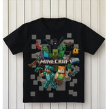 Camisa Infantil Camiseta Minecraft