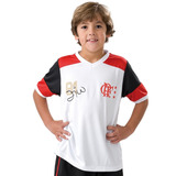 Camisa Infantil Do Flamengo Oficial Retro Zico Mundial/81 Nf