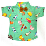 Camisa Infantil Fazendinha Menino