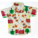 Camisa Infantil Fazendinha Menino