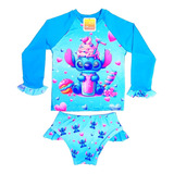 Camisa Infantil Feminina Com Proteção Solar Uv Maiô Biquini