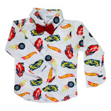Camisa Infantil Hotwheels Inverno