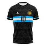 Camisa Infantil Messi Argentina Comemorativa Copa Do Mundo
