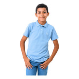 Camisa Infantil Polo Piquet Algodão Manga Curta Básica