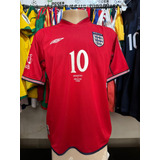Camisa Inglaterra Copa Do Mundo 2002 Vs Arg Owen 10 Oficial