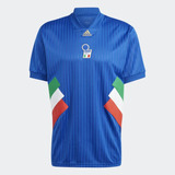 Camisa Itália adidas Icon 2023 Azul