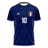 Camisa Italia Azul Infantil