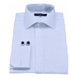 Camisa Italiana Branca Xadrez