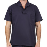Camisa Jaleco Brim Manga