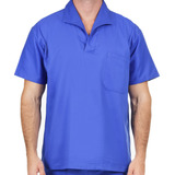 Camisa Jaleco Brim Manga