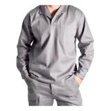 Camisa Jaleco Brim Manga