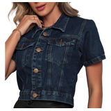 Camisa Jaquetinha Cropped Manga