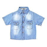 Camisa Jeans Azul Bebe