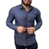 Camisa Jeans Masculina Slim Fit Pronta Entrega