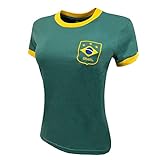 Camisa Liga Retrô Brasil Verde Feminina P