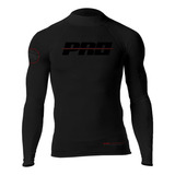 Camisa Lycra Surf Uv50+ Jetski Natação Black Edition Prolife