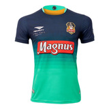 Camisa Magnus Futsal 2023 Goleiro I Azul/verde