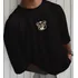 Camisa Malha Importada Camiseta Oversized Urso Black.